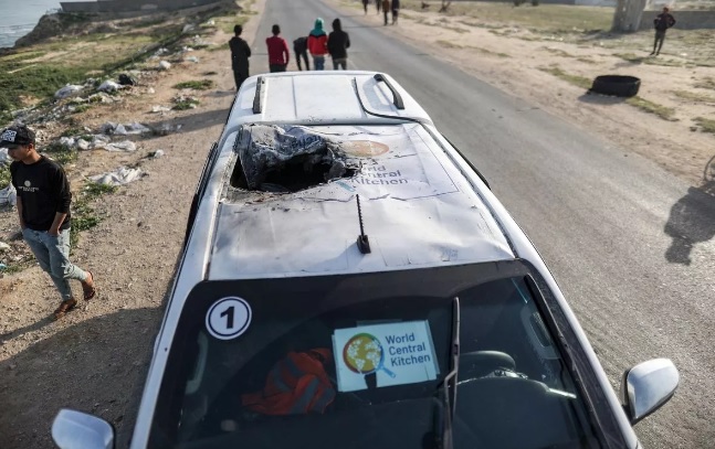 British aid worker among seven casualties in ‘unjustifiable’ Israeli airstrike in Gaza !