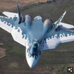 A Ukrainian drone successfully targets and destroys a Russian Su-57 warplane at an airfield